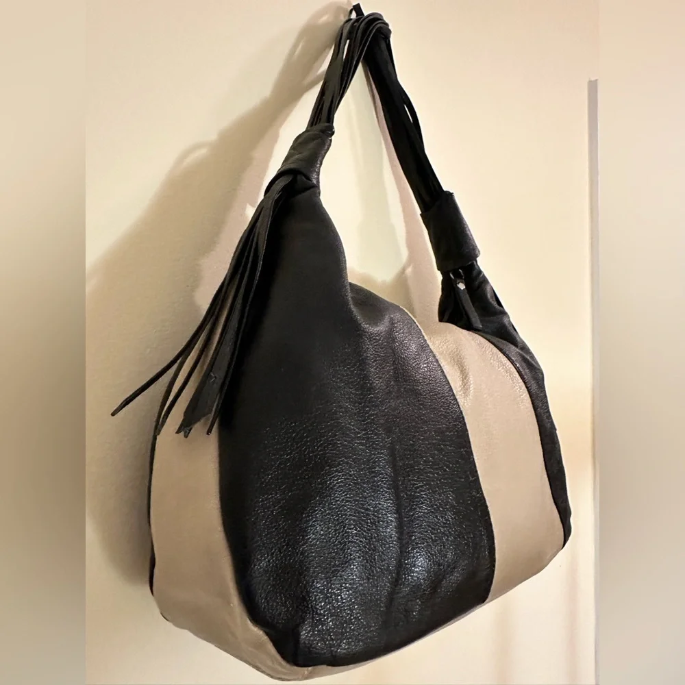 Danilo’s Honduras Shoulder Satchel Black and Cream